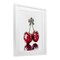 Stupell Industries Cherry Disco Balls Framed Print Under Glass, design by Christine Simpson Art
